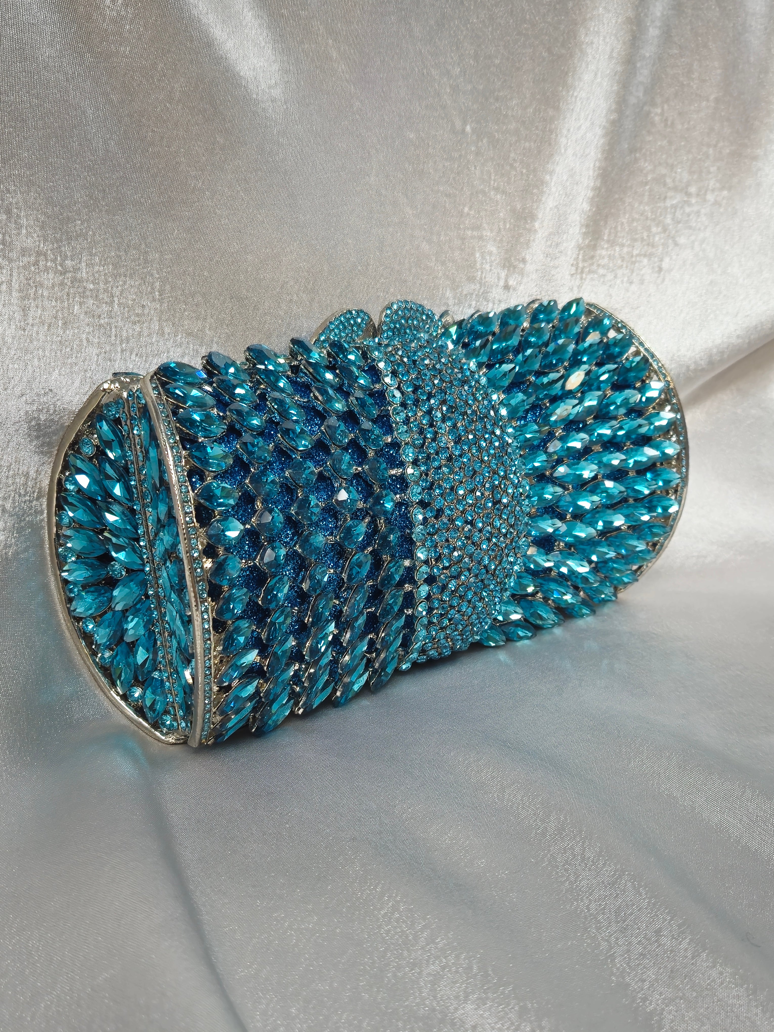 Sky Blue Bedazzled Purse